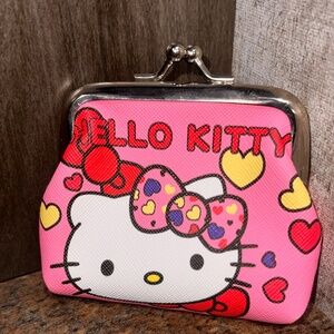 Hello kitty Kiss lock coin pouch